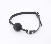 Love In Leather Breathable GAG With Silicone Ball