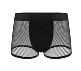 Love In Leather Mens Mesh Sexy Boyshort Black