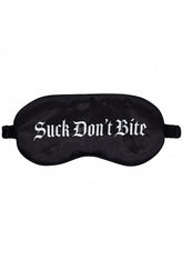Shots Toys OUCH! Suck Don't Bite Printed Satin BDSM Mask