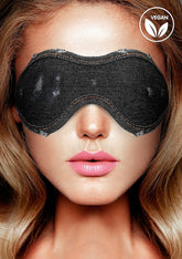 Shots Toys BDSM Play Roughend Denim Style Eye Mask