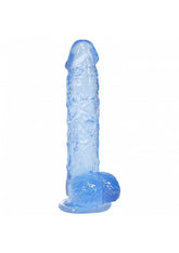 REALROCK 5 Inches Crystal Clear Realistic Dildo with Balls