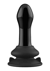 Shots Pluggy Suction Cup 10 Functions Glass Vibrator