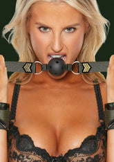 Shots Toys Army Theme Breathable BDSM Ball Gag