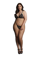 Shots Magic Lace Velvet Sexy Womens Lingerie Set