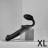 STRAP-ON-ME NEW Bendable Strap-On Silicone Dildo Black