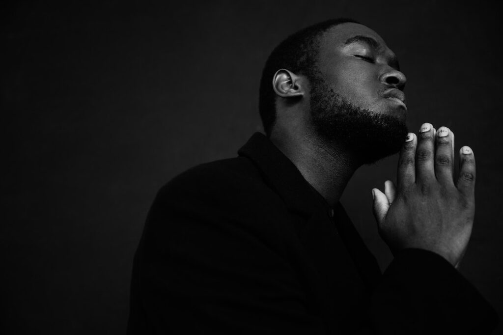 the art of chastity a black man praying