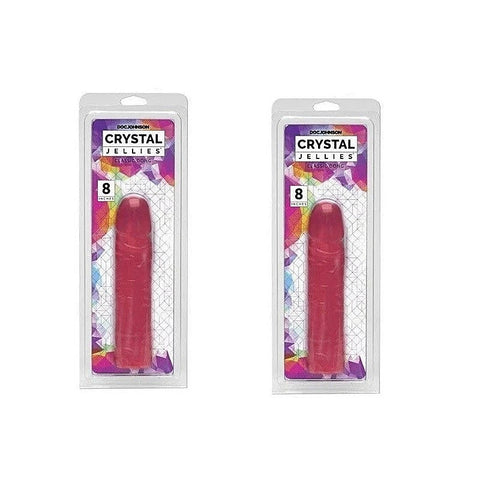 8 Inch Crystal Jellies Classic Realistic Dong by Doc Johnson