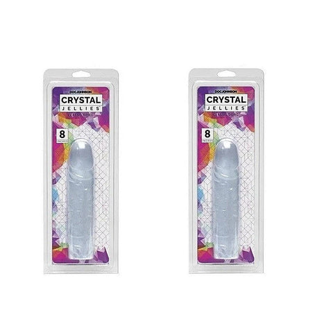 8 Inch Crystal Jellies Classic Realistic Dong by Doc Johnson