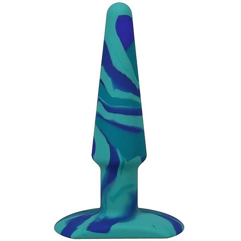 A-Play Groovy Silicone Anal Play Plug Ocean by Doc Johnson