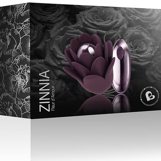 Zinnia Purple and Lilac Remote Control Bullet Vibrator