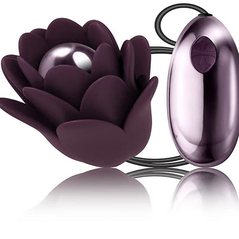 Zinnia Purple and Lilac Remote Control Bullet Vibrator