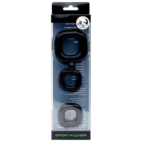 Boner Stretchy Cock Ring Set by Sport Fucker