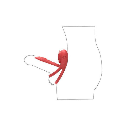 Vibrating Rose Girth Enhancer by Adam & Eve