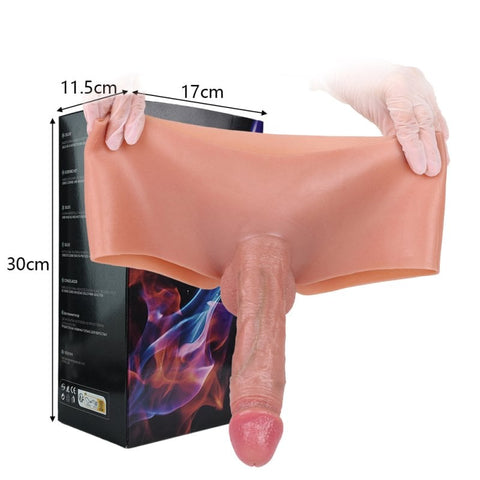 Wearable Silicone Soft Hollow Dildo Panty by BDStyle