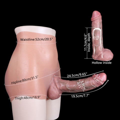Realistic Penis Sleeve Enlarger Strapon Pants by BDStyle