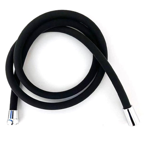 Silicone Kink-free Enema Shower Hose Black by BDStyle
