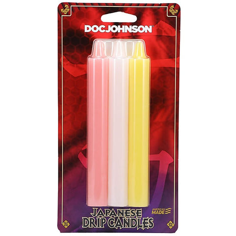 3 Pack Japanese Drip Sensation Play Candles by Doc Johnson