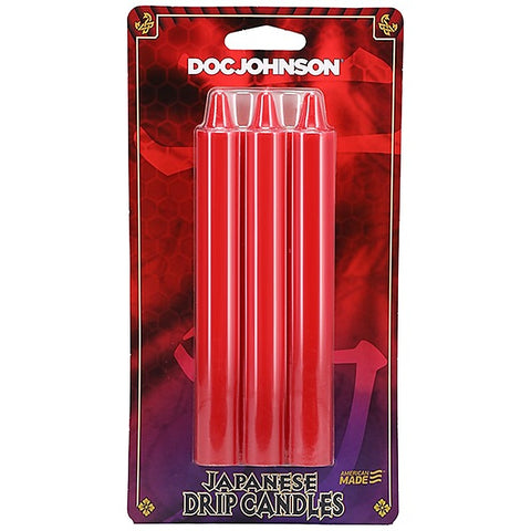 3 Pack Japanese Drip Wax Play Candles by Doc Johnson