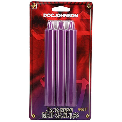 3 Pack Japanese Drip Wax Play Candles by Doc Johnson
