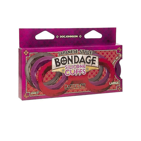 Japanese Bondage Silicone Cuffs Large by Doc Johnson