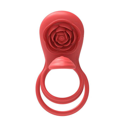 Vibrating Rose Girth Enhancer by Adam & Eve