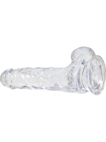 Crystal Addiction 7 Inch Clear Dildo with Balls