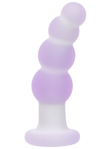 Lavender Haze Beaded Curved Anal Probe by California Exotics