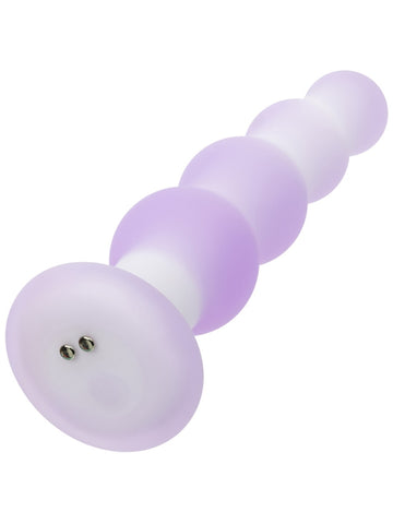 Lavender Haze Beaded Curved Anal Probe by California Exotics