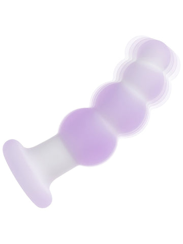Lavender Haze Beaded Curved Anal Probe by California Exotics