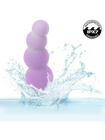 Lavender Haze Beaded Curved Anal Probe by California Exotics