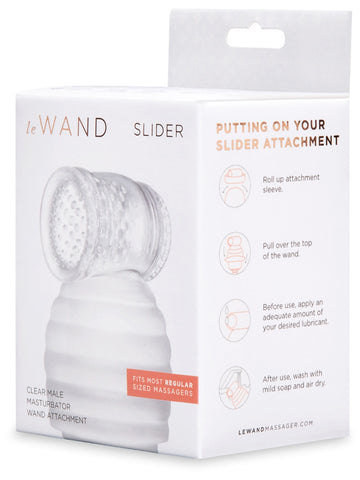Clear Male Masturbator Wand Attachment by Le Wand