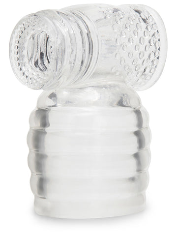 Clear Male Masturbator Wand Attachment by Le Wand