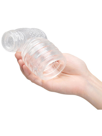 Clear Male Masturbator Wand Attachment by Le Wand