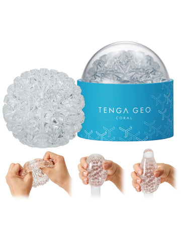 Geo Coral Textured Male Masturbator by Tenga