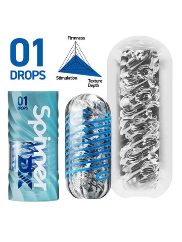 Spinner Dx 01 Drops Spinning Texture Stroker by Tenga