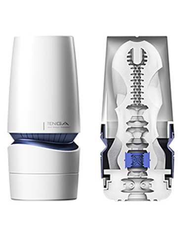 Aero Cobalt Ring 10 Level Vacuum Stroker by Tenga