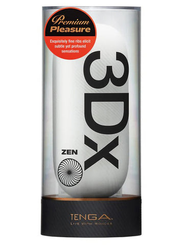 3Dx Zen Reversible Ribbed Stroker by Tenga