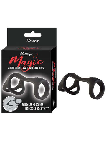 Magic Ridged Cock Strap and Ball Stretcher by Nasstoys