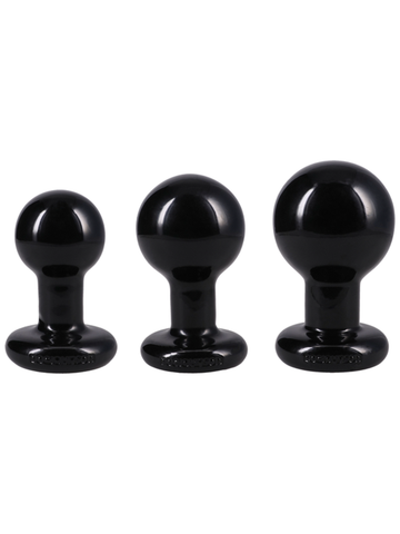 The Classic Round 3 Piece Butt Plug Set by Doc Johnson