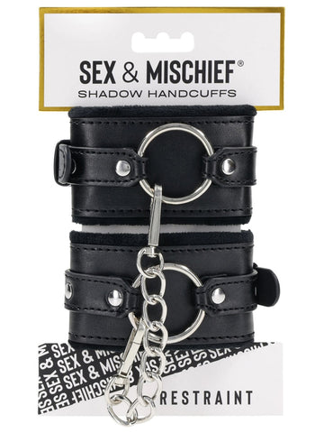 Sex and Mischief Shadow BDSM Handcuffs by Sportsheets