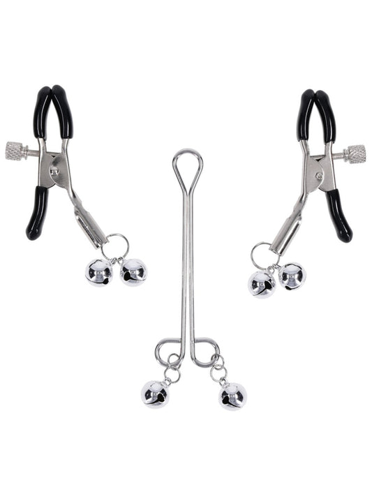 Shadow Bell Nipple and Clit Jewelry by Sportsheets