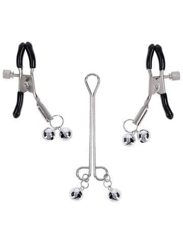 Shadow Bell Nipple and Clit Jewelry by Sportsheets