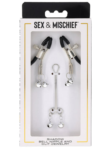 Shadow Bell Nipple and Clit Jewelry by Sportsheets