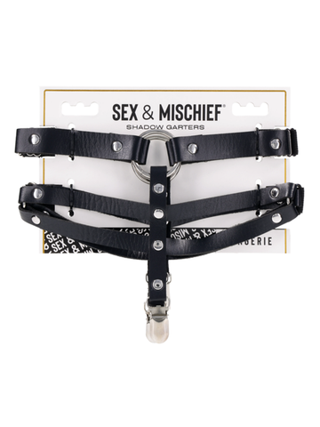 Sex and Mischief Shadow Bondage Garters by Sportsheets