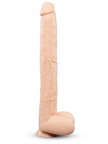 B-Vibe Bone 17 Inch Deep-Insert Dildo With Realistic Balls