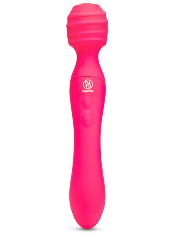 Tri Delight Dual-Ended Wand Rabbit Vibrator by Together