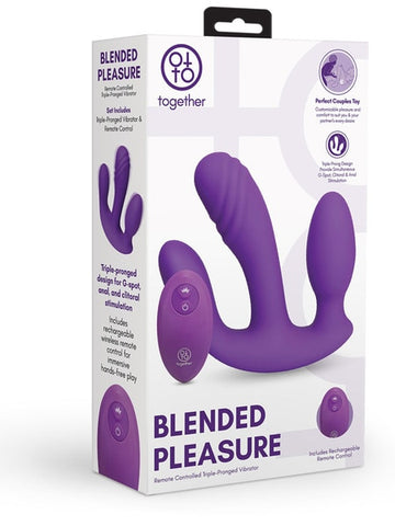 Blended Pleasure Remote Triple-Pronged Vibrator by Together