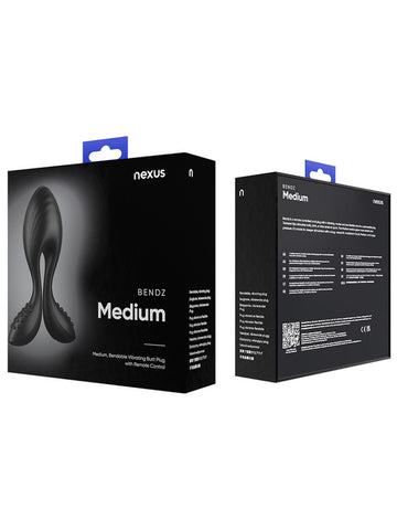 Bendz Bendable Vibrating Butt Plug Black by Nexus Sex Toys