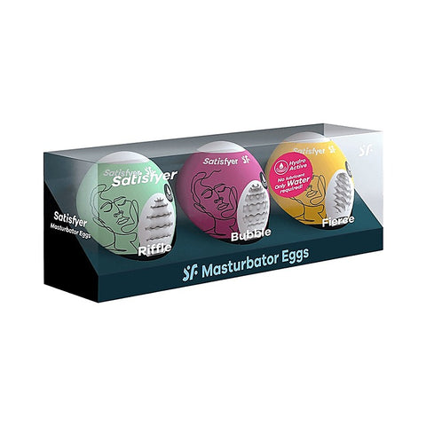 3 Piece Egg Masturbator Set by Satisfyer