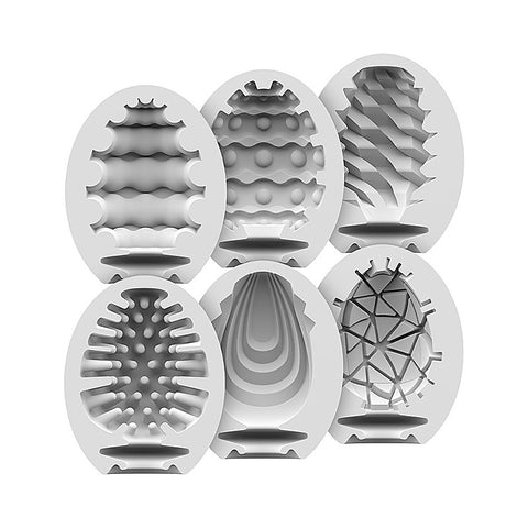6 Piece Mens Masturbator Eggs Set by Satisfyer